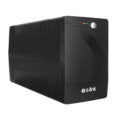 S-link MIGHT U200 2000VA UPS 12V9Ah-2 1200W Siyah Line-Interactive Kesintisiz UPS Güç Kaynağı