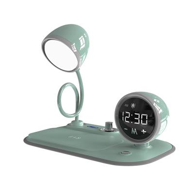 S-link SL-CW21 Yeşil Telefon Uyumlu Fast Şarj 15W Ayarlanabilir Led Işıklı  Masa Lambası