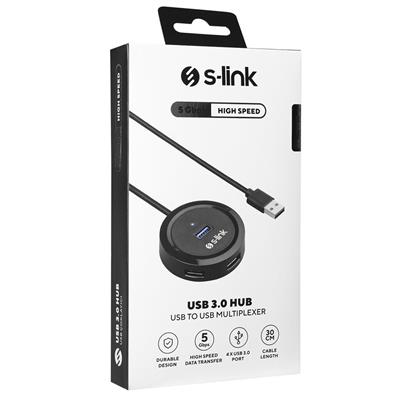 S-link SW-U300 4 Port Usb 3.0 Gri Usb Hub