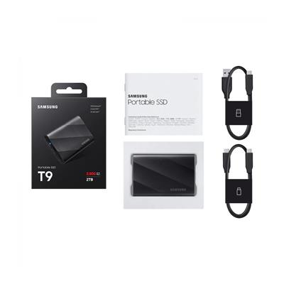 Samsung 2TB T9 Mini USB 3.2 Gen 2.2 Type C Siyah Taşınabilir SSD MU-PG2T0B-WW