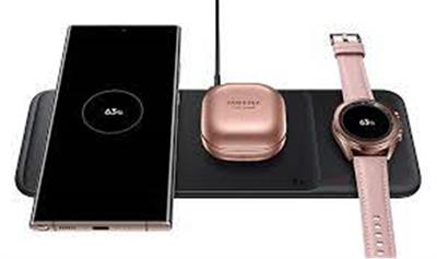 Samsung EP-P6300T Kablosuz Siyah Hızlı Üçlü Şarj Cihazı