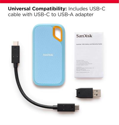 Sandisk 4TB Extreme SDSSDE61-4T00-G25B Blue 1050MB-S Mavi Taşınabilir SSD Disk