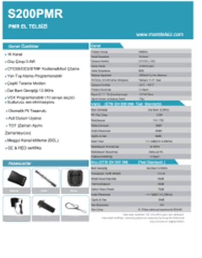 Sfe S900 El Telsizi PMR Tekli Paket 16 Kanal