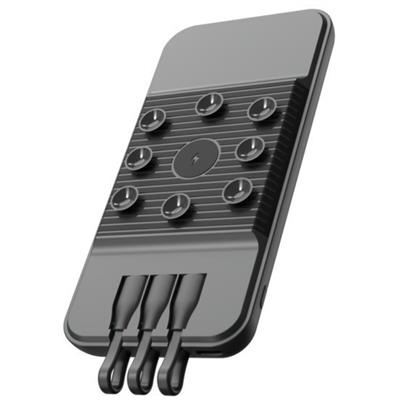 SnapMax SNP-3007 10.000 mah Siyah Vantuzlu Kablosuz ve 3in1 Kablolu Powerbank