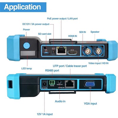 UPTECH IPC-5100C-PLUS 4K 5.4 INC KABLO BULUCU VE KAMERA TEST CİHAZI DOKUNMATİK BATARYALI