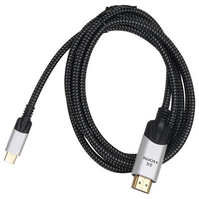 Vcom CU423MCV-1.8 Siyah 1.8MT Type-C To Hdmi 2.0V Kablo