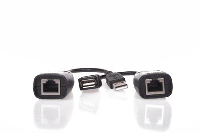 Vcom CU824 USB RJ45 Extender Plastik 45m Uzatıcı
