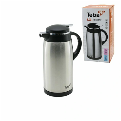 1.3 lt İçi Cam Dışı Çelik Termos