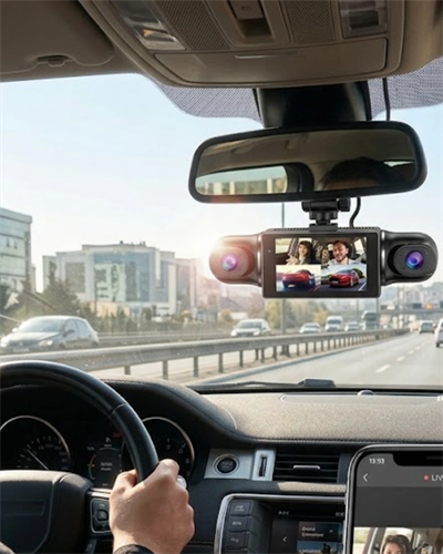 1080P Araç Kamerası Mobil Uygulama Bağlantılı G Sensörlü Güvenlik Sistemi