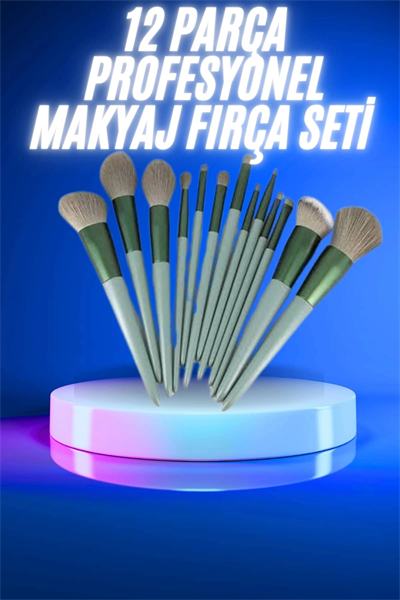 13 Parça Makyaj Fırça Seti Far Kontür Aydnlatıcı Fırçası İz Bırakmaz Hafif ve Yumuşak