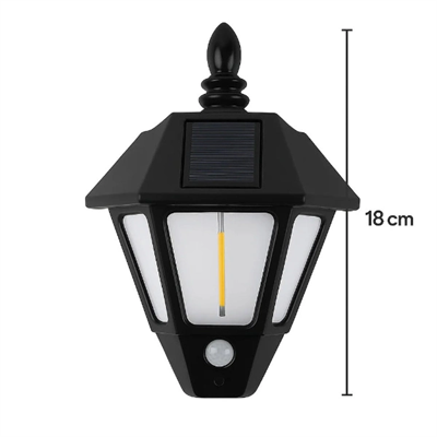 Solar Cob Led Sensörlü Duvar Lambası