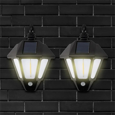 Solar Cob Led Sensörlü Duvar Lambası