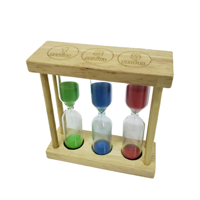 3lü Ahşap Kum Saati 1-3-5 Dakikalık