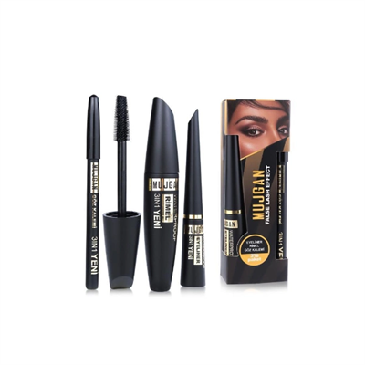 3ü 1 Arada Göz Makyajı Seti - Eyeliner, Maskara, Kalem