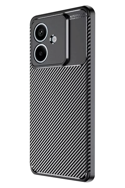 A3 Kılıf Auto Focus Karbon Kapak - Siyah