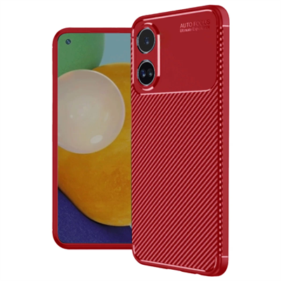A38 Kılıf Auto Focus Karbon Kapak - Kırmızı