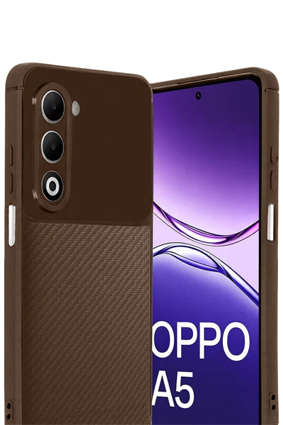A5 4G Auto Focus Karbon Kapak - Kahverengi