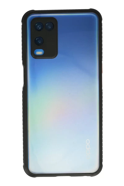 A54 4G Kılıf Miami Şeffaf Silikon - Siyah