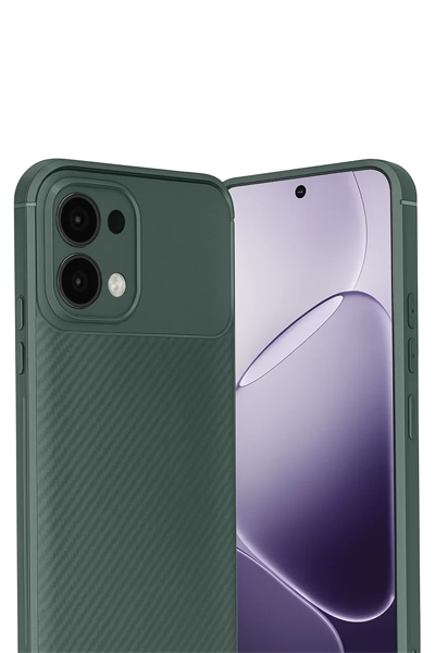A6 Pro 4G Auto Focus Karbon Kapak - Koyu Yeşil