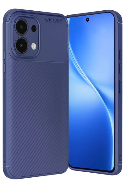 A6 Pro 4G Auto Focus Karbon Kapak - Lacivert