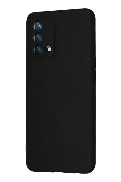 A74 4G Kılıf Nano içi Kadife Silikon - Siyah