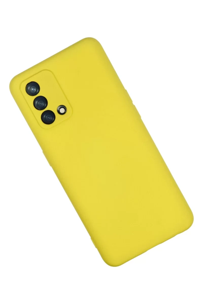 A74 4G Kılıf Nano içi Kadife Silikon - Sarı