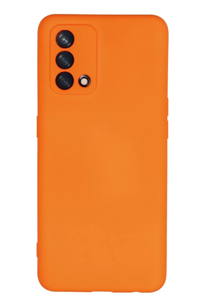 A74 4G Kılıf Nano içi Kadife Silikon - Turuncu