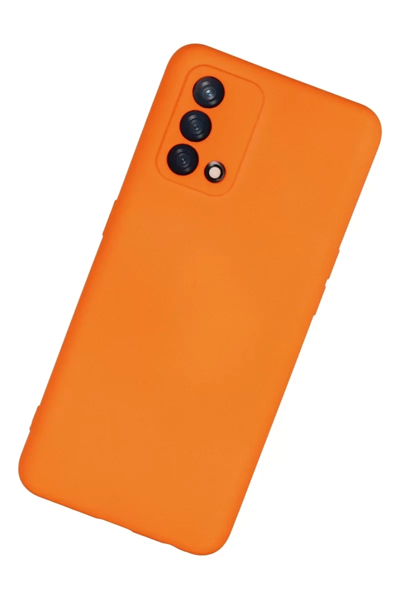 A74 4G Kılıf Nano içi Kadife Silikon - Turuncu
