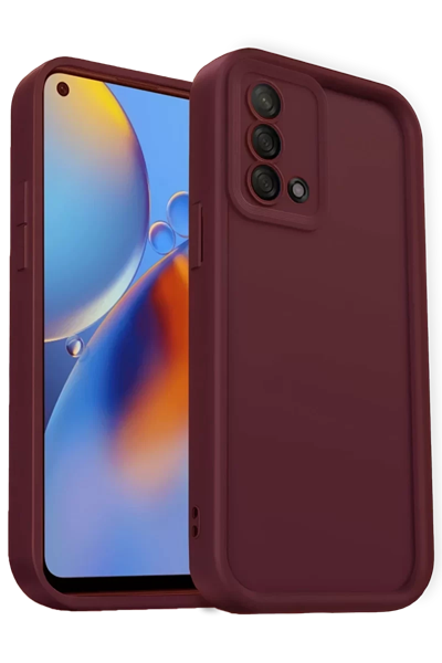 A74 4G Kılıf Viera Silikon - Bordo