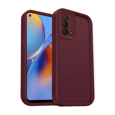 A74 4G Kılıf Viera Silikon - Bordo