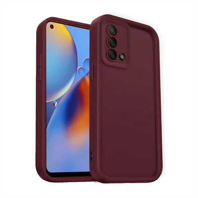 A74 4G Kılıf Viera Silikon - Bordo