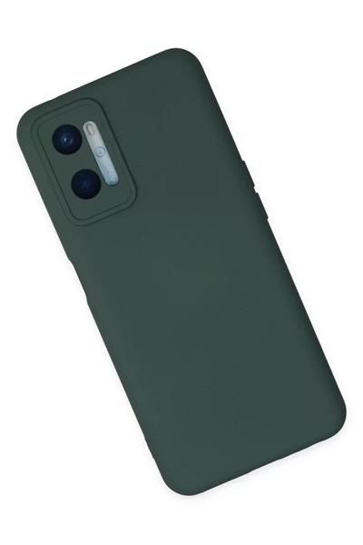 A96 Kılıf Nano içi Kadife Silikon - Koyu Yeşil