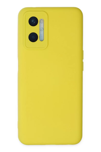 A96 Kılıf Nano içi Kadife Silikon - Sarı