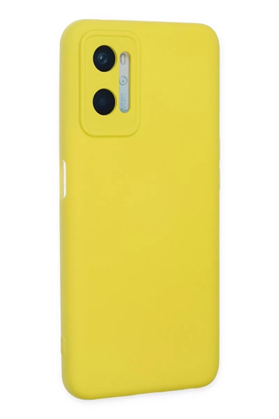 A96 Kılıf Nano içi Kadife Silikon - Sarı
