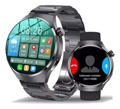 Akıllı Saat Metal Kordonlu GPS ve NFC Uyumlu Arama Cevaplayan