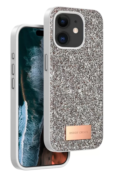Apple iPhone 11 Bright Simli Kapak - Gold