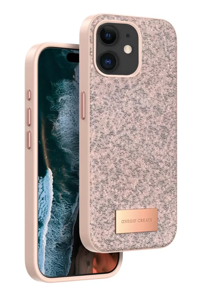 Apple iPhone 11 Bright Simli Kapak - Pembe