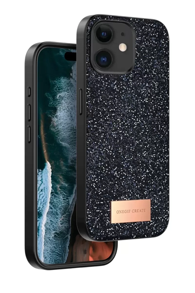 Apple iPhone 11 Bright Simli Kapak - Siyah