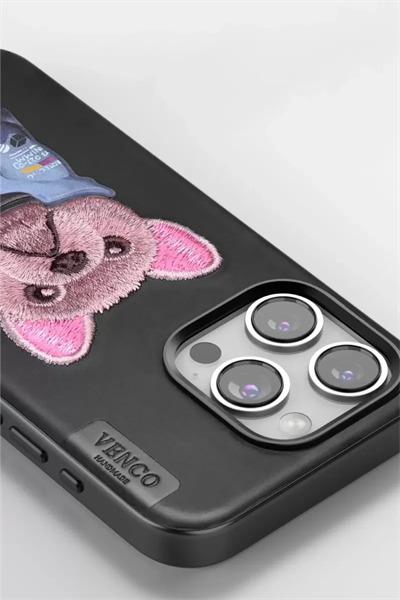 Apple iPhone 11 Cute Desenli Kapak - Siyah