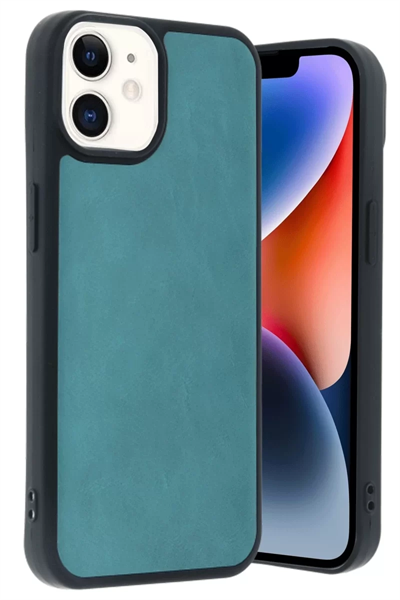 Apple iPhone 11 Kılıf Aras Deri Kapak - Açık Yeşil