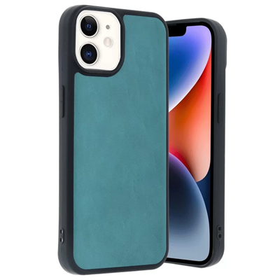 Apple iPhone 11 Kılıf Aras Deri Kapak - Açık Yeşil