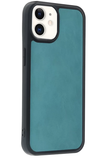 Apple iPhone 11 Kılıf Aras Deri Kapak - Açık Yeşil
