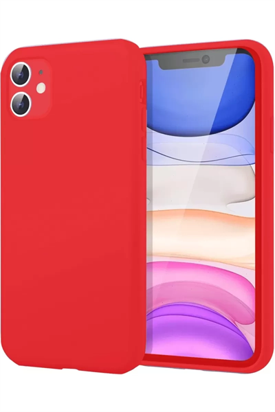Apple iPhone 11 Kılıf First Silikon - Kırmızı