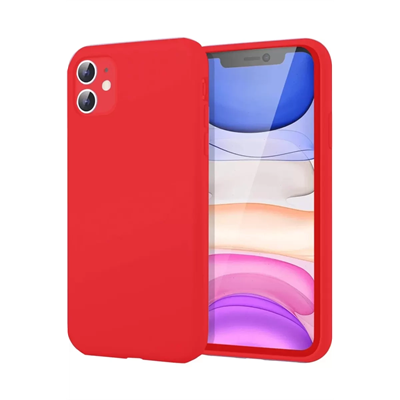 Apple iPhone 11 Kılıf First Silikon - Kırmızı