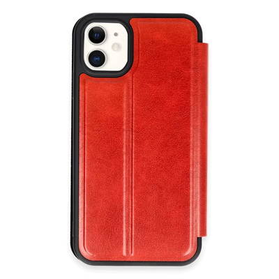 Apple iPhone 11 Kılıf Flip Cover - Kırmızı