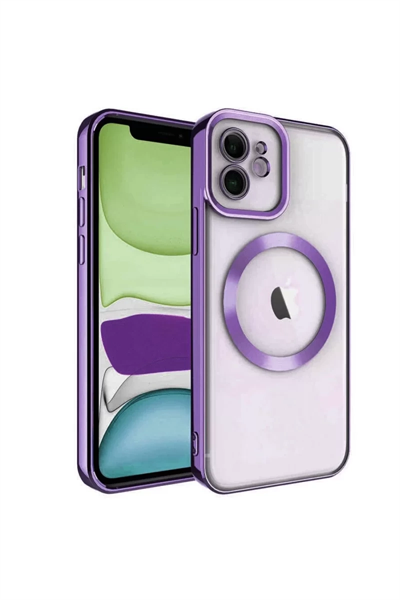 Apple iPhone 11 Kılıf Kross Magneticsafe Kapak - Mor