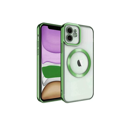 Apple iPhone 11 Kılıf Kross Magneticsafe Kapak - Koyu Yeşil