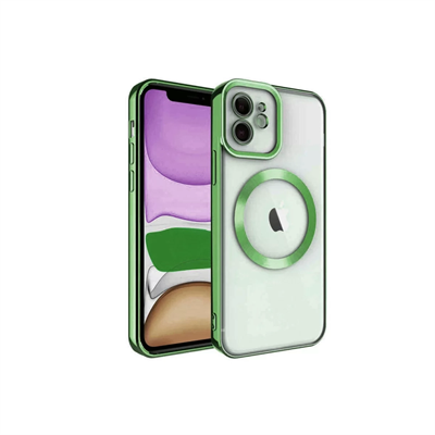 Apple iPhone 11 Kılıf Kross Magneticsafe Kapak - Koyu Yeşil