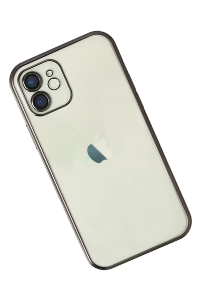 Apple iPhone 11 Kılıf Lensli Silikon - Siyah