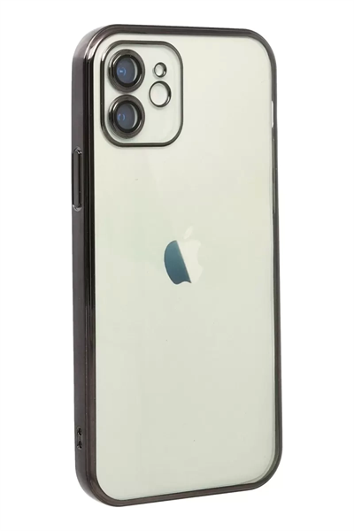 Apple iPhone 11 Kılıf Lensli Silikon - Siyah